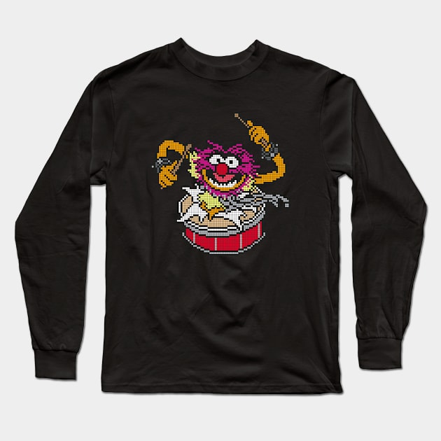 POXELART - ANimals Muppets Long Sleeve T-Shirt by JigongNumpuk